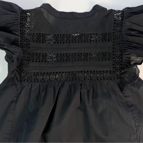 Rails Louella Lace Inset Flutter Sleeve Top Size XL EUC - Picture 9 of 10